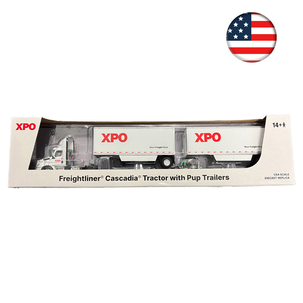 1:64 Scale XPO Freightliner Die Cast Truck - US Version