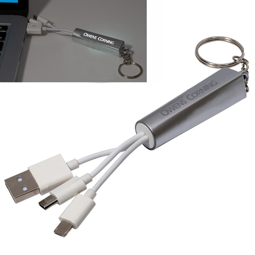 Owens Corning Light Up Cable Set Key Chain